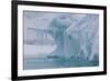 Wind and Water Sculpted Iceberg with Icicles at Booth Island, Antarctica, Polar Regions-Michael Nolan-Framed Photographic Print