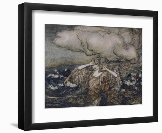 Wind and Waves Rackham-Arthur Rackham-Framed Photographic Print