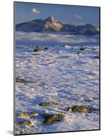 Wind-Blown Snow and Longs Peak, Rocky Mountain National Park, Colorado, USA-Scott T. Smith-Mounted Photographic Print