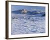 Wind-Blown Snow & Longs Peak Above Clouds, Rocky Mountains, Colorado, USA-Scott T. Smith-Framed Photographic Print