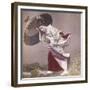 Wind Costume, a Young Japanese Girl in the Rain, c.1890-null-Framed Giclee Print
