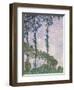 Wind Effect, Series of Poplars-Claude Monet-Framed Art Print