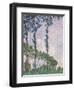 Wind Effect, Series of Poplars-Claude Monet-Framed Art Print