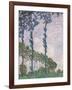 Wind Effect, Series of Poplars-Claude Monet-Framed Art Print