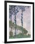 Wind Effect, Series of Poplars-Claude Monet-Framed Art Print