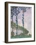 Wind Effect, Series of Poplars-Claude Monet-Framed Art Print