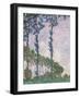 Wind Effect, Series of Poplars-Claude Monet-Framed Art Print