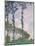 Wind Effect, Series of Poplars-Claude Monet-Mounted Art Print