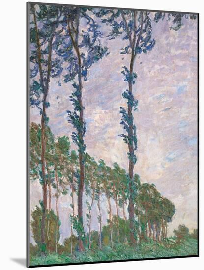 Wind Effect, Series of Poplars-Claude Monet-Mounted Art Print