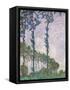 Wind Effect, Series of Poplars-Claude Monet-Framed Stretched Canvas