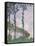 Wind Effect, Series of Poplars-Claude Monet-Framed Stretched Canvas