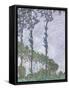 Wind Effect, Series of the Poplars, 1891-Claude Monet-Framed Stretched Canvas