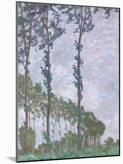 Wind Effect, Series of the Poplars, 1891-Claude Monet-Mounted Giclee Print