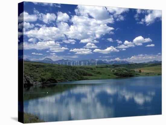 Wind Energy Development, Montana, USA-Diane Johnson-Stretched Canvas