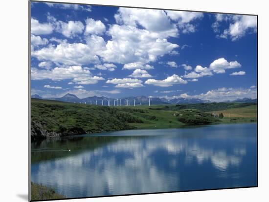 Wind Energy Development, Montana, USA-Diane Johnson-Mounted Photographic Print