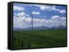 Wind Energy Development, Montana, USA-Diane Johnson-Framed Stretched Canvas