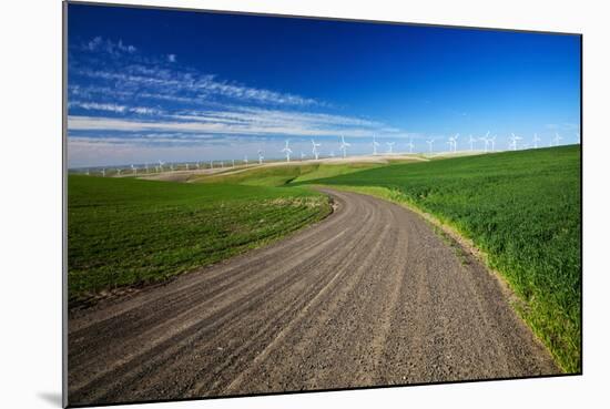 Wind Energy Generators, Palouse Country, Washington, USA-Terry Eggers-Mounted Photographic Print