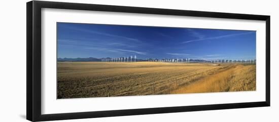 Wind Farm, Crowsnest Pass, Cowley, Alberta, Canada-Walter Bibikow-Framed Photographic Print