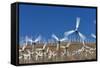 Wind Farm near Palm Springs.-Jon Hicks-Framed Stretched Canvas