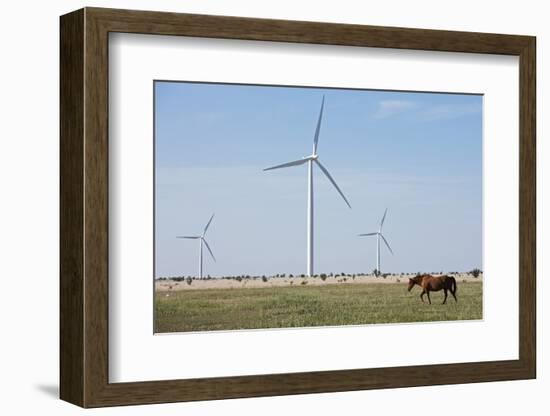 Wind Farm, Vega, Texas-Paul Souders-Framed Photographic Print