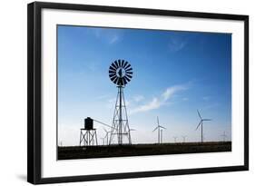 Wind Farm, Vega, Texas-Paul Souders-Framed Photographic Print