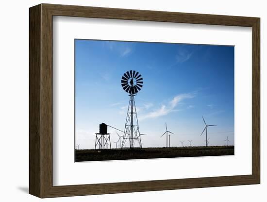 Wind Farm, Vega, Texas-Paul Souders-Framed Photographic Print