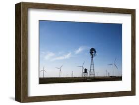 Wind Farm, Vega, Texas-Paul Souders-Framed Photographic Print