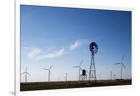 Wind Farm, Vega, Texas-Paul Souders-Framed Photographic Print