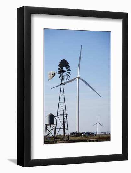 Wind Farm, Vega, Texas-Paul Souders-Framed Photographic Print