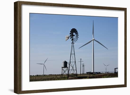 Wind Farm, Vega, Texas-Paul Souders-Framed Photographic Print