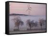 Wind Generators in Eifel Region Mountains Near Hallschlag, Germany, December 29, 2006-Roberto Pfeil-Framed Stretched Canvas