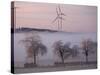Wind Generators in Eifel Region Mountains Near Hallschlag, Germany, December 29, 2006-Roberto Pfeil-Stretched Canvas