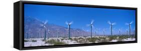 Wind Generators Near Palm Springs California USA-null-Framed Stretched Canvas