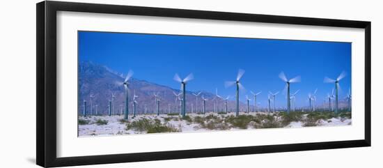 Wind Generators Near Palm Springs California USA-null-Framed Premium Photographic Print