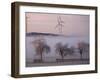 Wind Generators Stand on the Ridge of the Eifel Region Mountains Near Hallschlag, Germany-null-Framed Photographic Print