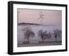 Wind Generators Stand on the Ridge of the Eifel Region Mountains Near Hallschlag, Germany-null-Framed Photographic Print