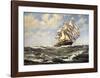 Wind In Her Sails-Montague Dawson-Framed Premium Giclee Print