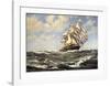 Wind In Her Sails-Montague Dawson-Framed Premium Giclee Print