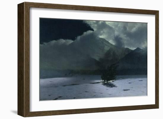 Wind in the Tatra Mountains, 1895 (Oil on Canvas)-Stanislaw Ignacy Witkiewicz-Framed Giclee Print