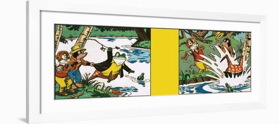 Wind in the Willows-Peter Woolcock-Framed Giclee Print