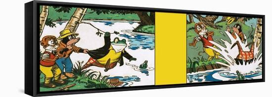 Wind in the Willows-Peter Woolcock-Framed Stretched Canvas