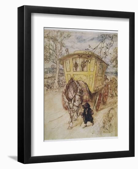 Wind in Willows, Grahame-Arthur Rackham-Framed Photographic Print