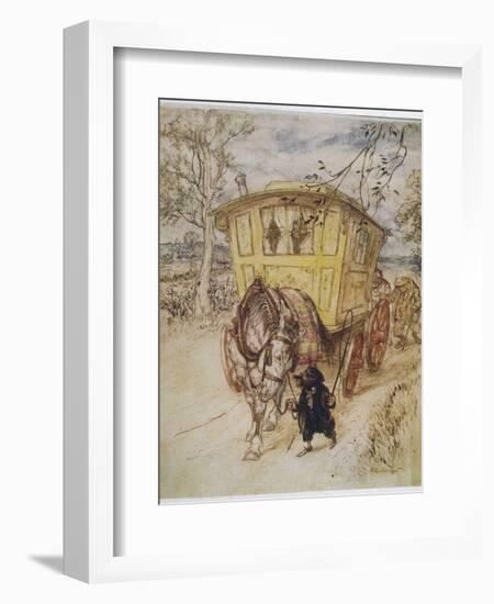 Wind in Willows, Grahame-Arthur Rackham-Framed Photographic Print