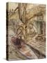 Wind in Willows, Grahame-Arthur Rackham-Stretched Canvas