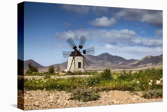 Wind Mill, Molino De Tefía, Tefia, Fuerteventura, Canary Islands, Spain-Sabine Lubenow-Stretched Canvas