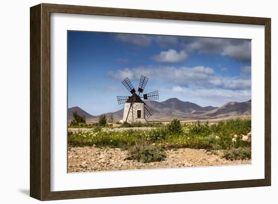 Wind Mill, Molino De Tefía, Tefia, Fuerteventura, Canary Islands, Spain-Sabine Lubenow-Framed Photographic Print