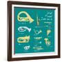 Wind Musical Instruments-vectorikart-Framed Art Print