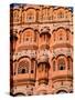 Wind Palace in Downtown Center of the Pink City, Jaipur, Rajasthan, India-Bill Bachmann-Stretched Canvas