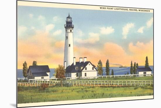 Wind Point Lighthouse, Racine, Wisconsin-null-Mounted Premium Giclee Print