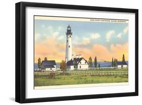 Wind Point Lighthouse, Racine, Wisconsin-null-Framed Art Print